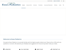 Tablet Screenshot of essexpediatrics.com